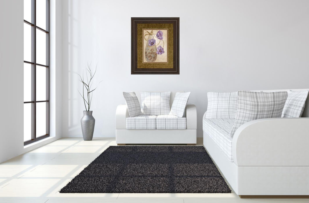 Purple Sophistication I By Nan - Framed Print Wall Art - Purple