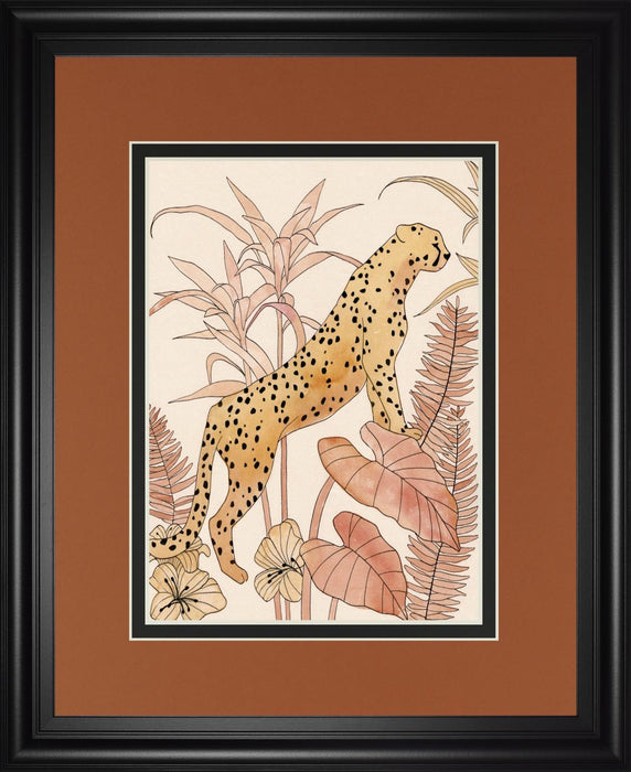 34x40 Blush Cheetah II By Annie Warren - Yellow