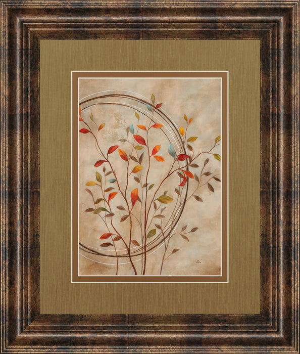 Autumn's Delight Il By Nan - Framed Print Wall Art - Red
