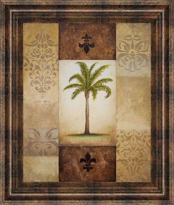 Fantasy Palm I By Michael Marcon - Framed Print Wall Art - Green