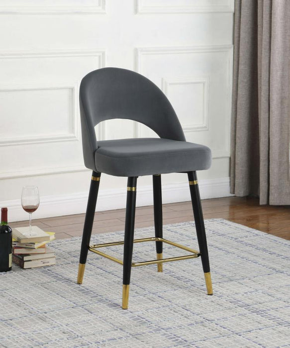 Lindsey - Arched Back Upholstered Counter Height Stools (Set of 2)