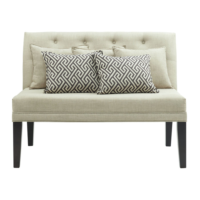 Maddox - Loveseat With Five Pillows - Beige