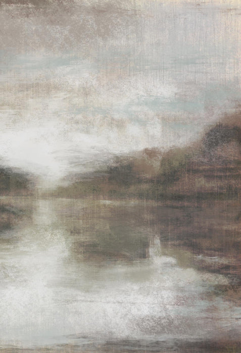 Lake'S Reflection II By Dan Meneely (Framed) (Small) - Gray