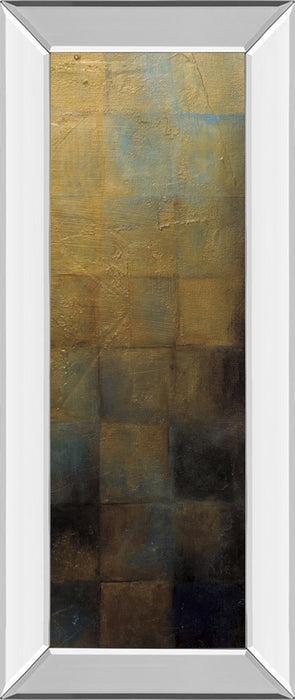 Modra III By Pasion - Mirror Framed Print Wall Art - Yellow