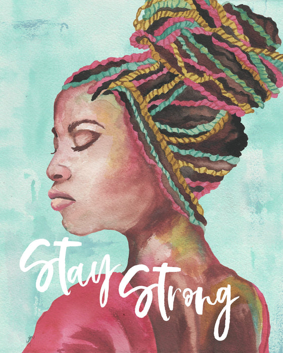 Small - Stay Strong By Elizabeth Medley - Blue