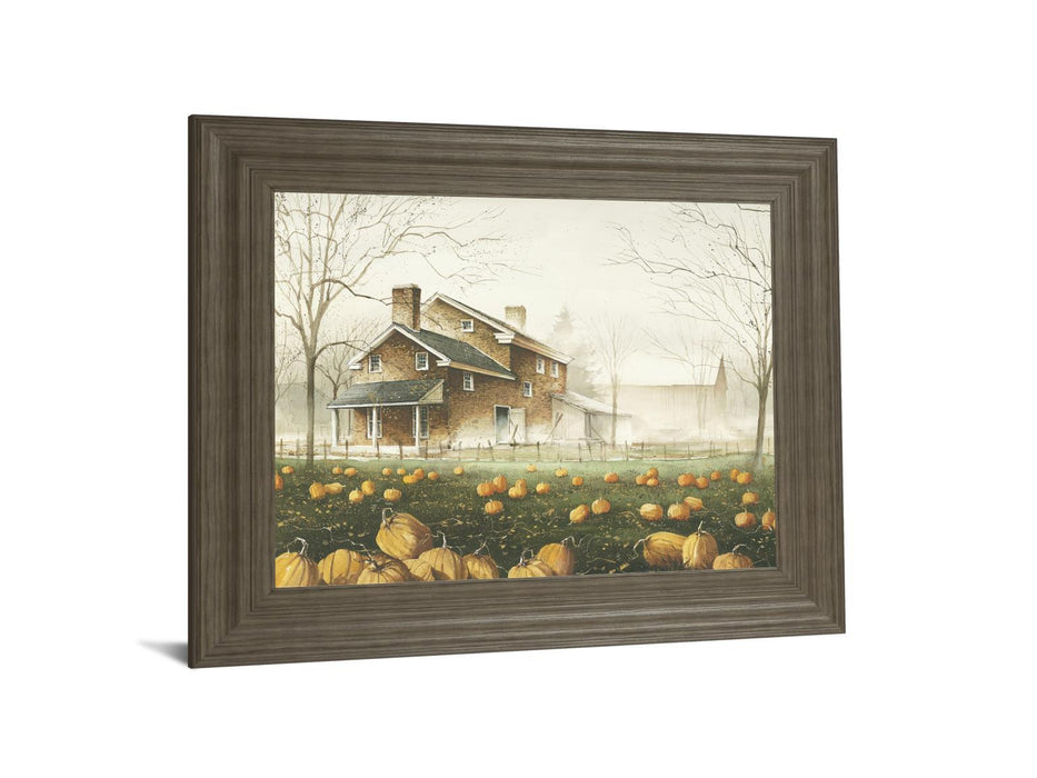 October Gray By John Rossini - Framed Print Wall Art - Yellow