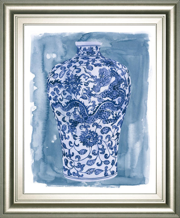 22x26 Ming Vase I By Melissa Wang - Blue