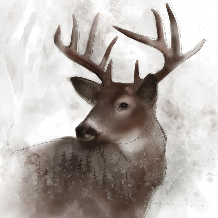 Forest Deer By Carol Robinson - Dark Brown