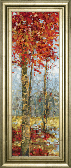 Crimson Woods I By Carmen Dolce - Framed Print Wall Art - Red