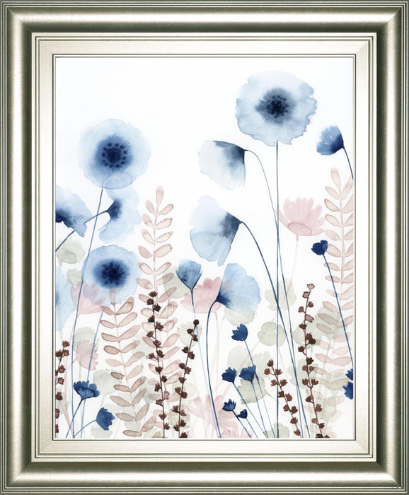22x26 Sweet Flower Field I By Grace Popp - Light Blue