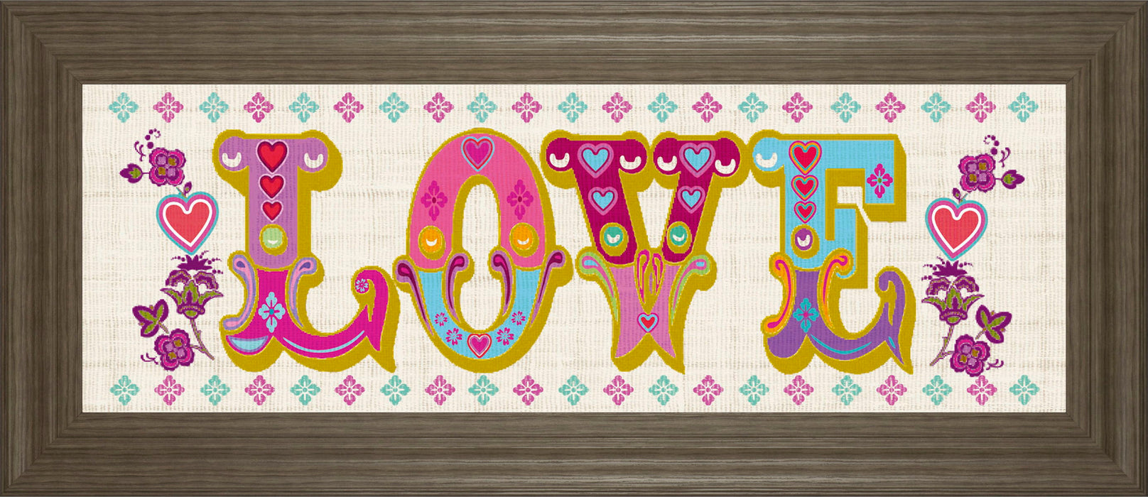 First Love By Tom Frazier - Framed Print Wall Art - Pink