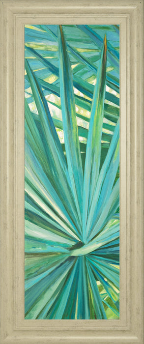 Fan Palm I By Suzanne Wilkins - Framed Print Wall Art - Green