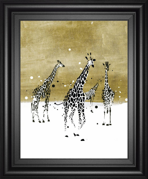 22x26 Spotted Giraffe II By Annie Warren - Light Brown