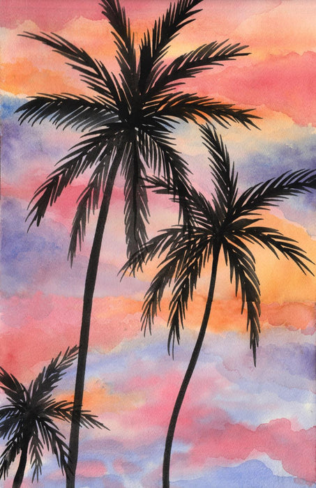 Framed - Sunset Beach II By Nicholas Biscardi - Orange