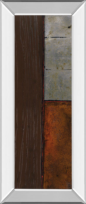 Industry I By Holman Mirror Framed Print Wall Art - Dark Brown