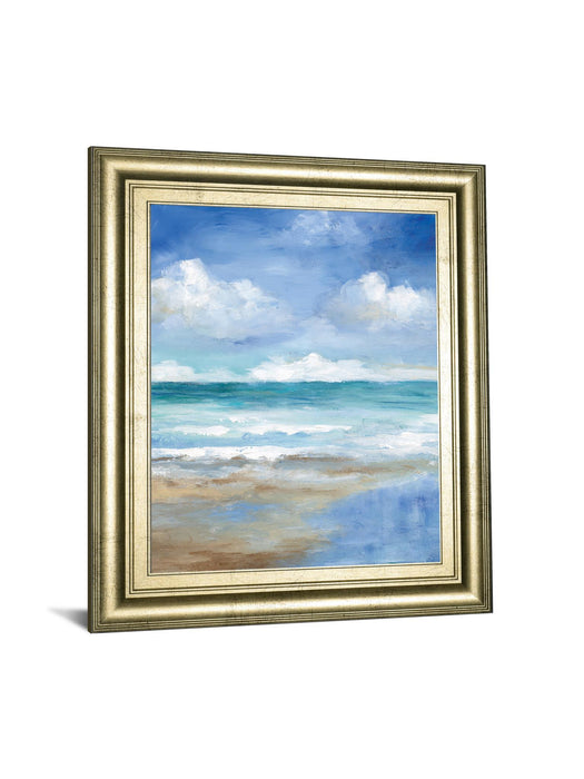 Washy Coast II By Nan - Framed Print Wall Art - Light Blue