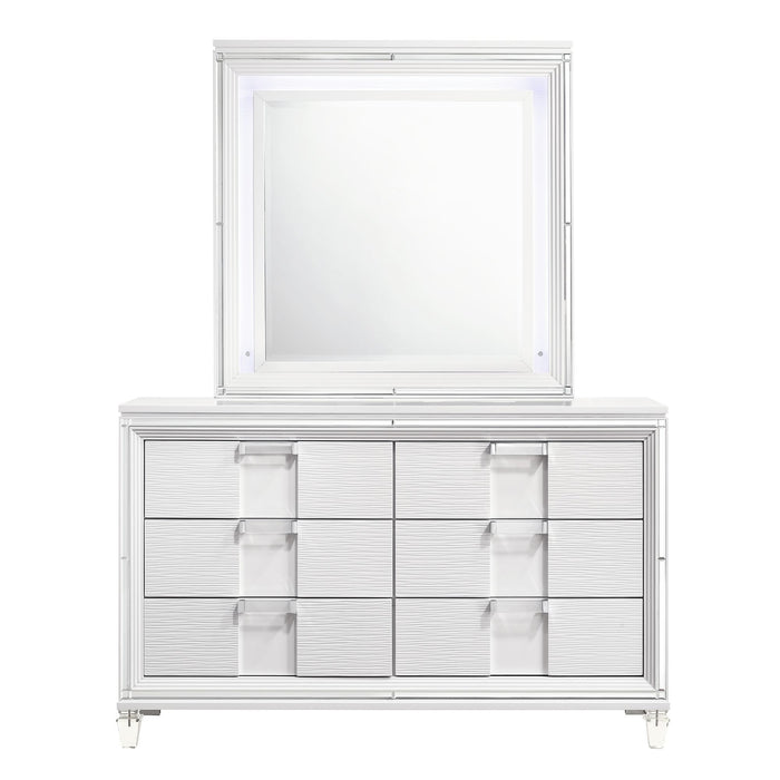Twenty Nine - Youth Dresser & Mirror Set - White