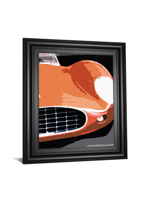 Ferrari Classic By Malcolm Sanders - Framed Print Wall Art - Red