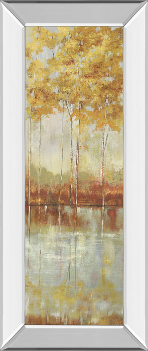 Reflections I By Allison Pearce - Mirror Framed Print Wall Art - Yellow
