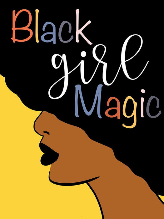 Black Girl Magic By Cad Designs (Framed) - Yellow