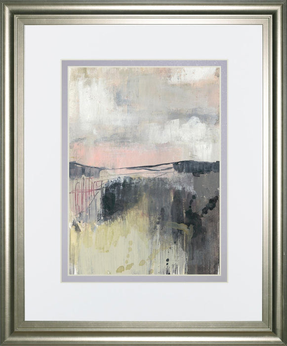 34x40 Blush Horizon I By Jennifer Goldberger - Dark Gray