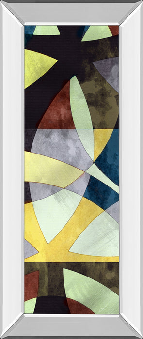 Elliptic Path I By James Burghardt - Mirror Framed Print Wall Art - Yellow