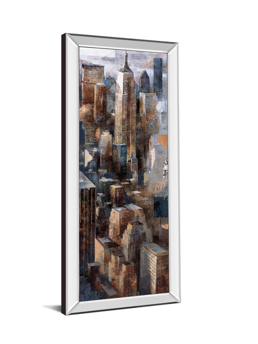 A View To Remember I By Marti Bofarull - Mirrored Frame Wall Art - Dark Brown