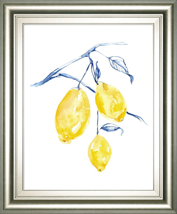 22x26 Watercolor Lemons I By Jennifer Goldberger - Yellow