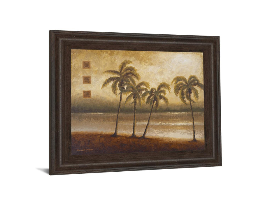 Tropical Escape I By Michael Marcon - Framed Print Wall Art - Green