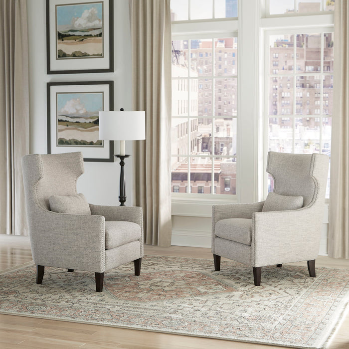 Davenport - Upholstered Accent Chair - White Porcelain