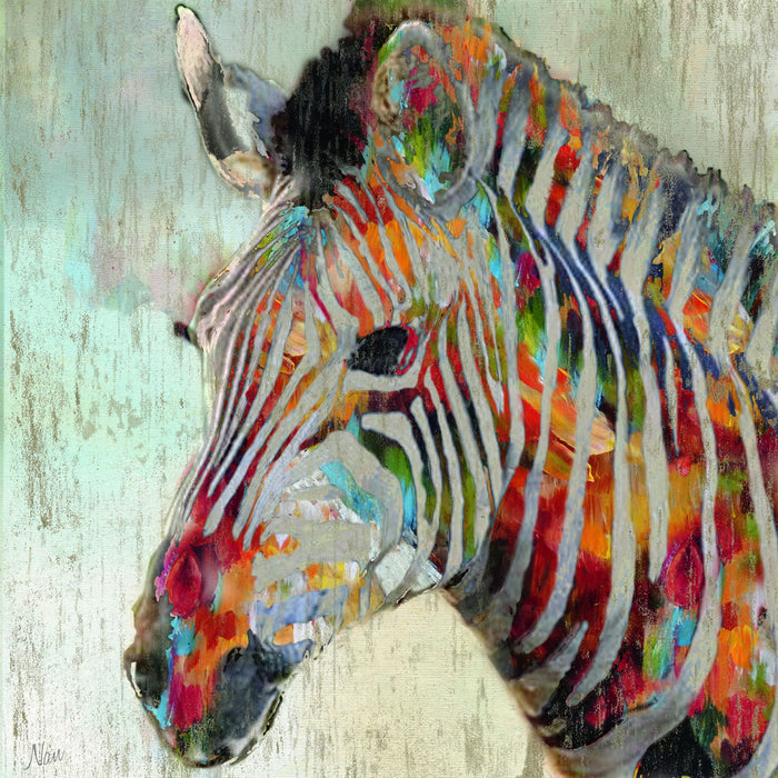 Paint Splash Zebra By Nan - Beige