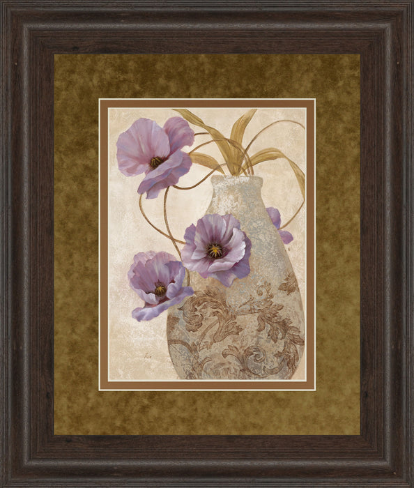 Purple Sophistication Il By Nan - Framed Print Wall Art - Purple
