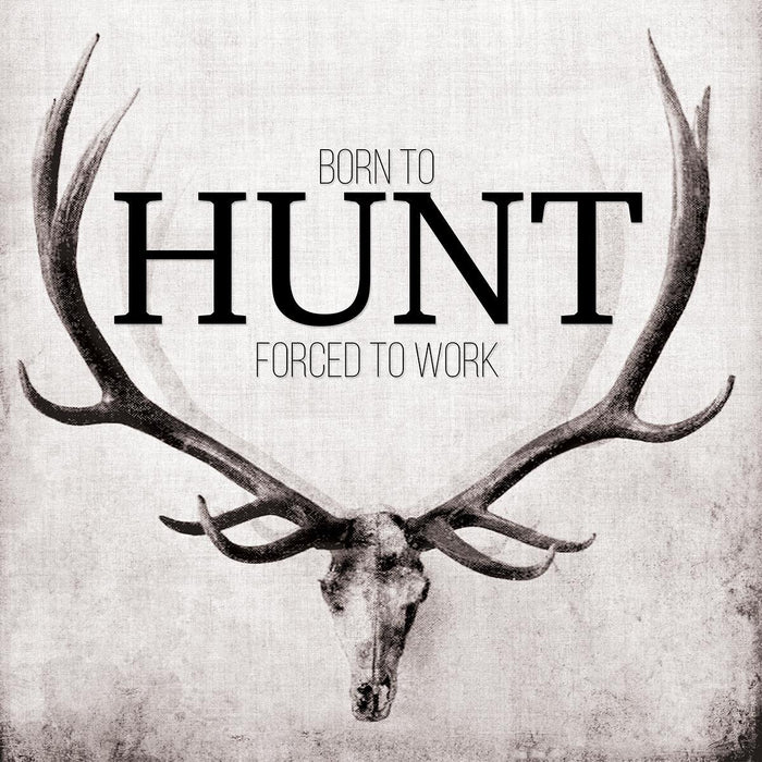 Born To Hunt By John Butler (Framed) (Small) - Pearl Silver