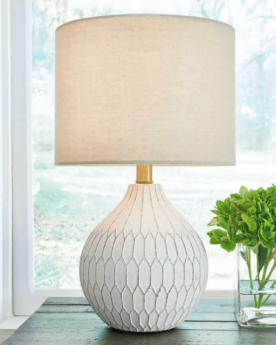 Wardmont - White - Ceramic Table Lamp