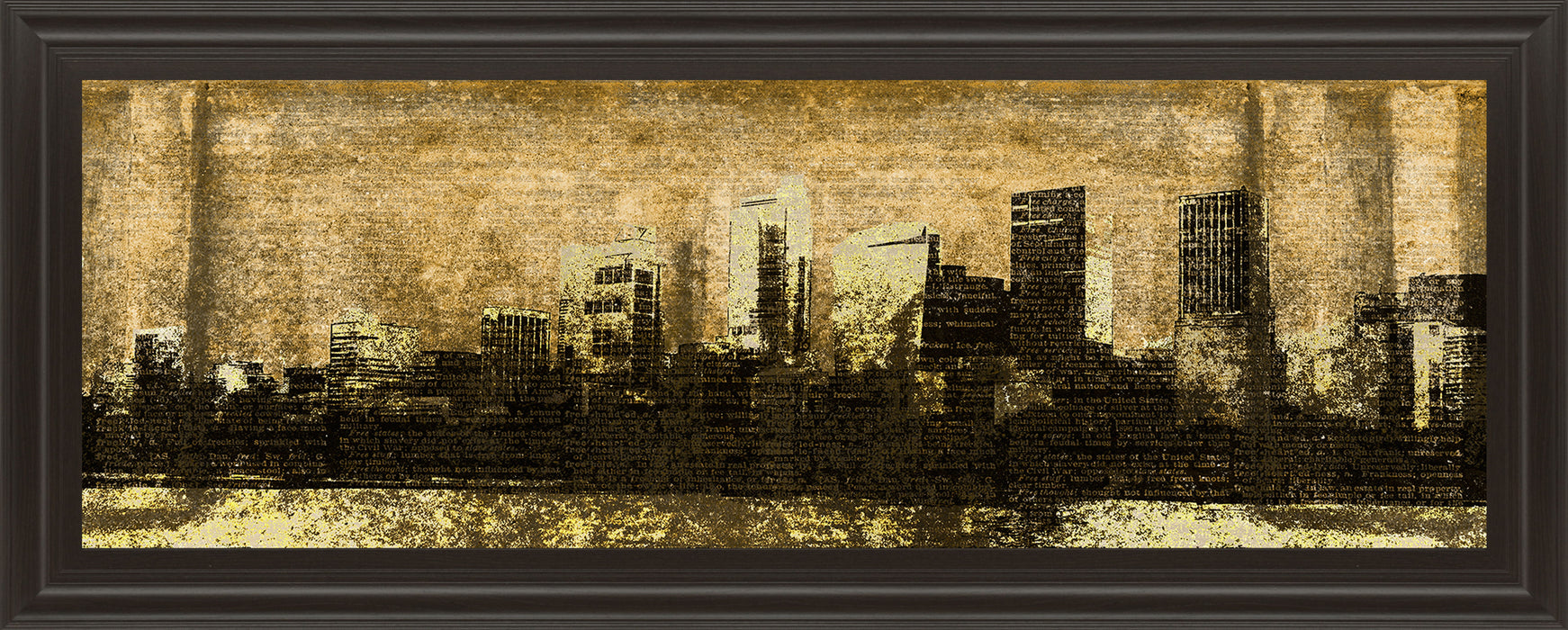 Defined City I By Sd Graphic Studio - Framed Print Wall Art - Black