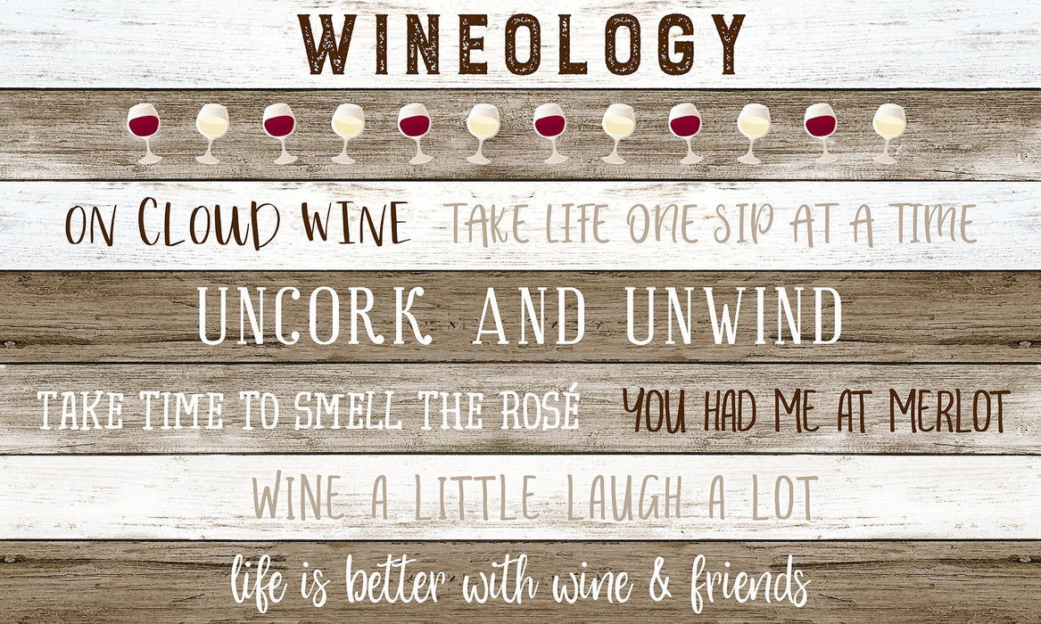 Framed Small - Wineology By Natalie Carpentieri - Light Brown