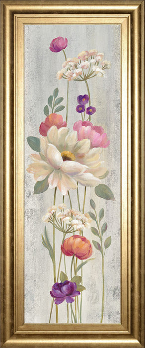 Retro Floral I By Silvia Vassileva - Light Gray