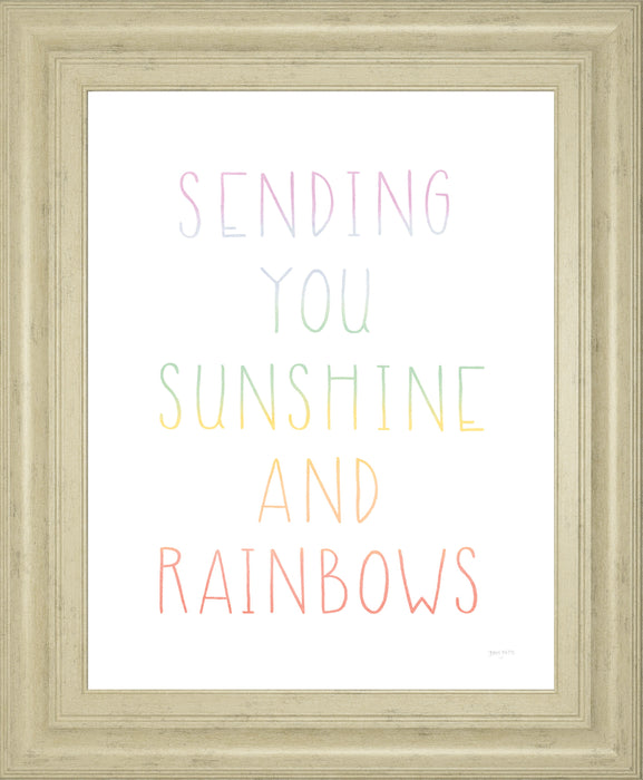Lets Chase Rainbows VI By Jenaya Jackson - Framed Print Wall Art - White