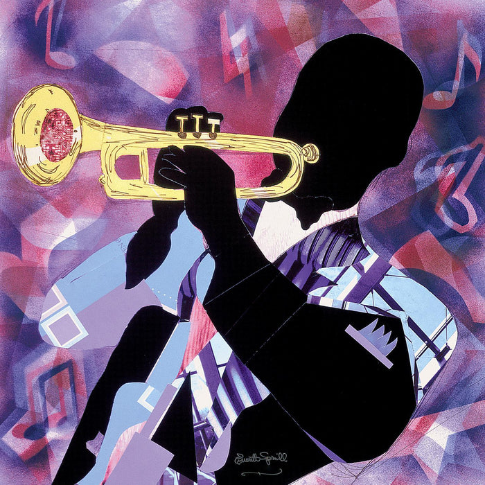 Small - Trumpet Jazz By Everett Spruill - Purple