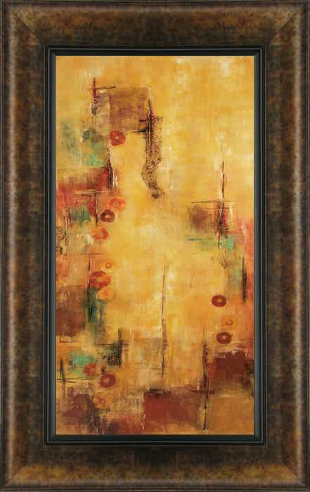El Laberinto II By Laurie Salinas - Framed Print Wall Art - Yellow