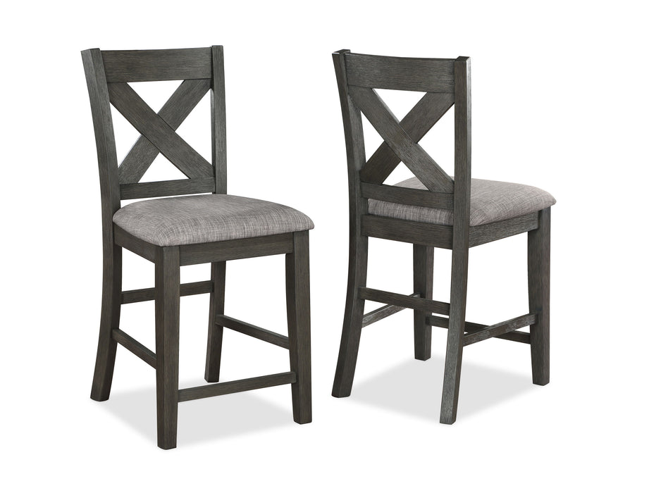 Rufus - Counter Height Chair (Set of 2) - Gray