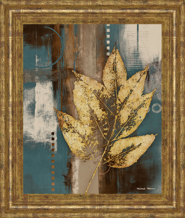 Golden Force I By Michael Marcon - Framed Print Wall Art - Yellow - Gold