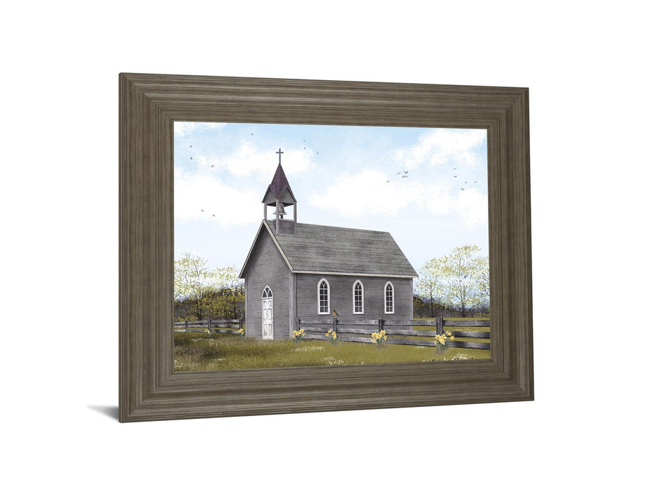 He Is Risen By Billy Jacobs - Framed Print Wall Art - Dark Gray