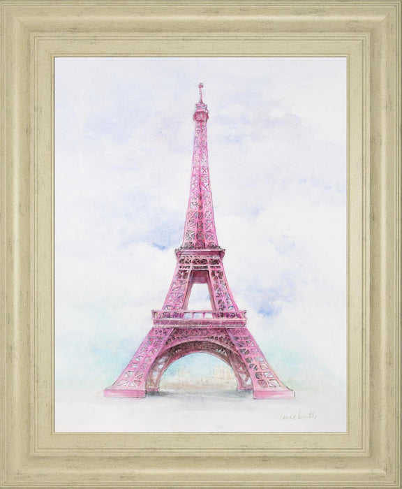 22x26 Pink Eiffel Tower By LanieLoreth - Pink