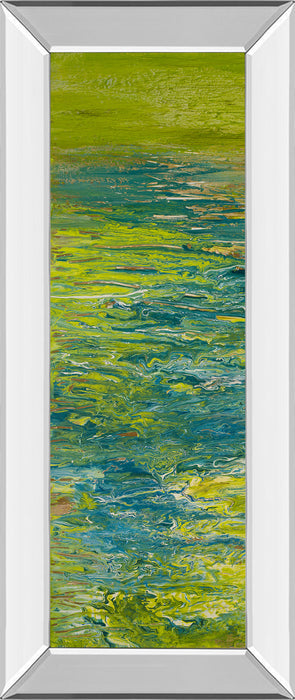 The Lake Il By Roberto Gonzalez - Mirror Framed Print Wall Art - Blue