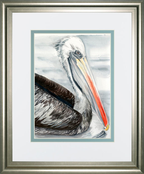 34x40 Grey Pelican I By Jennifer Paxton Parker - Dark Gray