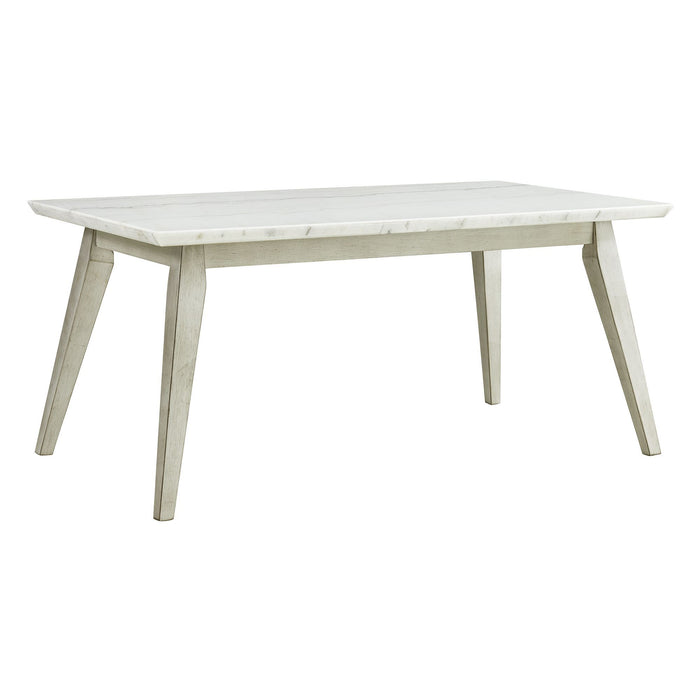 Bette - Dining Table with Marble Top - White