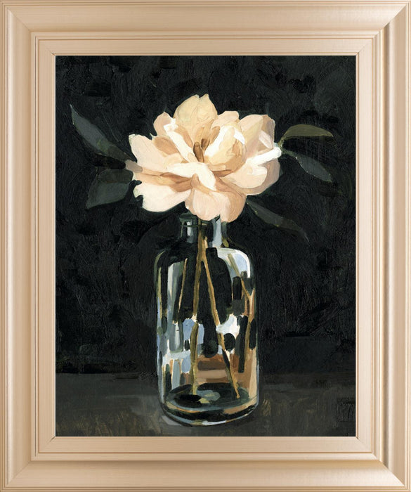 22x26 Dark Rose Arrangement I By Emma Caroline - Black