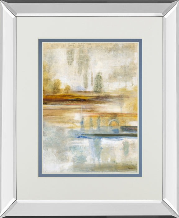 Earthscape Il By Augustine - Mirror Framed Print Wall Art - Bronze