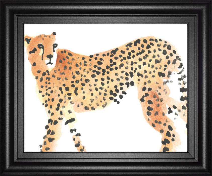 22x26 Majestic Cheetah II By June Erica Vess - Orange